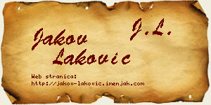 Jakov Laković vizit kartica
